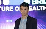 Dr. Daniel Kraft, Faculty Chair for Medicine at Singularity University and the Founder and Chair for Exponential Medicine; at the aMoon Summit; Neve Ilan, May 13, 2019 (Fabian Koldorff)