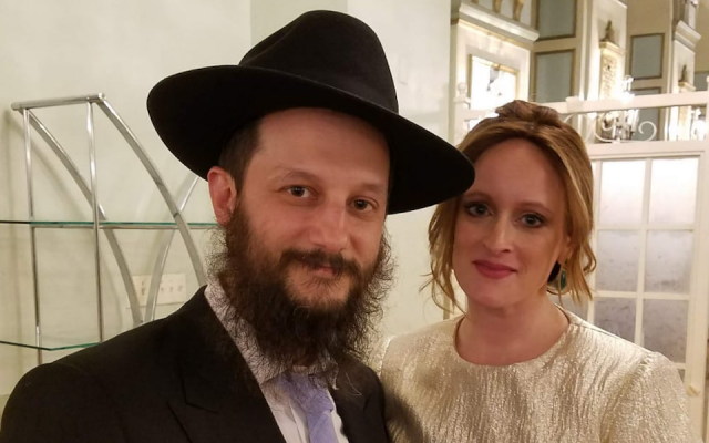 Rabbi Uriel Vigler, shown with his wife Shevy, was harassed just days after the attack on a Chabad synagogue in Poway, Calif. (Courtesy of Vigler/via JTA) Rabbi Uriel Vigler, shown with his wife Shevy, was harassed just days after the attack on a Chabad synagogue in Poway, Calif. (Courtesy of Vigler/via JTA)