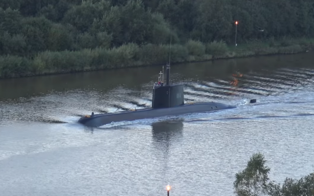An Egyptian Type 209 submarine in Kiel, Germany in 2017 (YouTube screenshot) An Egyptian Type 209 submarine in Kiel, Germany in 2017 (YouTube screenshot)