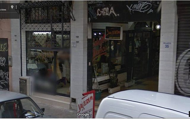 The Jewish barbershop Javerim in Buenos Aires, Argentina. (Google Maps screen capture) The Jewish barbershop Javerim in Buenos Aires, Argentina. (Google Maps screen capture)