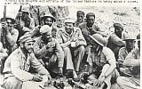 A picture showing Egyptian soldiers resting during fighting in the War of Independence. A  collection of 'rare' photos from the war is to be auctioned off in May 2019 in Jerusalem (Courtesy/Kedem Auction House)