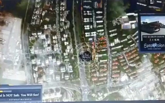 A Eurovision video hack on the website of Israel's Kan public broadcaster on May 15, 2019, shows an explosion with a warning that 'Israel is not safe, you will see' (screen capture) A Eurovision video hack on the website of Israel's Kan public broadcaster on May 15, 2019, shows an explosion with a warning that 'Israel is not safe, you will see' (screen capture)
