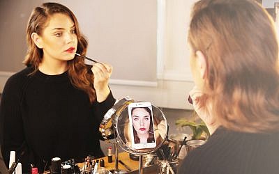 Israeli startup Mirrori is developing an artificial-intelligence based beauty assistant that can provide makeup advice to users based on their facial features and the beauty products they have at home (Courtesy)
