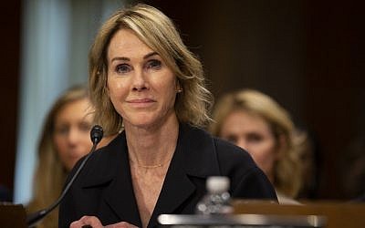 Kelly Craft, President Trump's nominee to be Representative to the United Nations, testifies at her nomination hearing before the Senate Foreign Relations Committee on June 19, 2019 in Washington, DC.  (Stefani Reynolds/Getty Images/AFP)