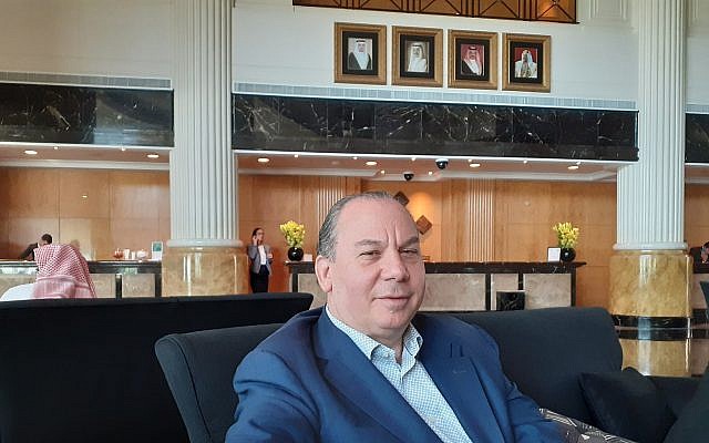 Rabbi Marc Schneier in Manama, Bahrain, June 24, 2019 (Raphael Ahren/Times of Israel)
