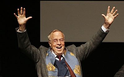 Franco Zeffirelli is shown in this Oct. 16, 2009 file photo, in Rome. The Italian director, known for operas, films and television, has died in Rome at the age of 96. (AP Photo/Alessandra Tarantino)