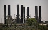 A general view of the only electrical plant that generates electricity in the central Gaza Strip, June 27, 2019. (AP Photo/Hatem Moussa)