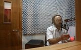 The broadcasting studio of the ultra-Orthodox radio station Kol Barama, July 1, 2009. (Yaakov Naumi/Flash90)