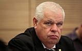 Ronen Plot attends an Economy Committee meeting at the Knesset on May 20, 2014. (Hadas Parush/Flash 90)