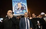 Likud Knesset member Ayoub Kara at the Likud polling station in Jerusalem for the party's primary on February 5, 2019. (Noam Revkin Fenton/Flash90)