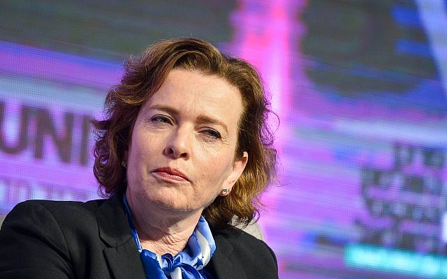 Haifa Mayor Einat Kalisch Rotem at the annual international Municipal Innovation Conference in Tel Aviv, February 27, 2019. (Flash90) Haifa Mayor Einat Kalisch Rotem at the annual international Municipal Innovation Conference in Tel Aviv, February 27, 2019. (Flash90)