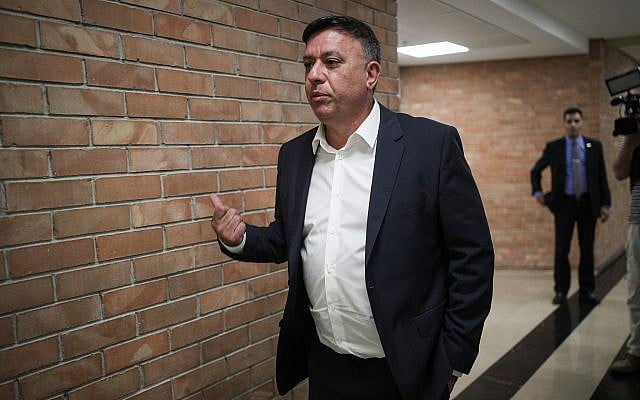 Labor party leader Avi Gabbay at the Knesset on May 27, 2019. (Yonatan Sindel/Flash90) Labor party leader Avi Gabbay at the Knesset on May 27, 2019. (Yonatan Sindel/Flash90)