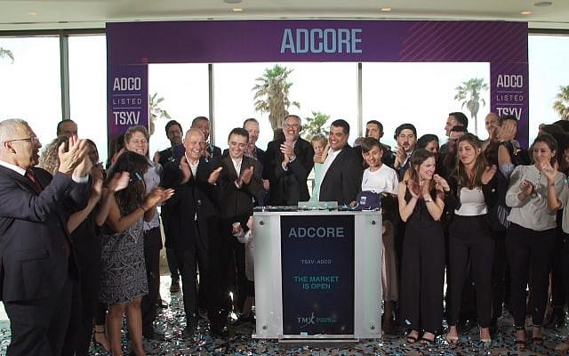 The Toronto exchanges TSX and TSXV hold remote market openings in Tel Aviv on 29 May 2019 in Tel Aviv. (LUZ) The Toronto exchanges TSX and TSXV hold remote market openings in Tel Aviv on 29 May 2019 in Tel Aviv. (LUZ)