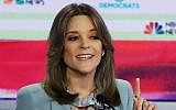 Jewish self-help author Marianne Williamson makes a point on the second night of NBC's 2020 Democratic Presidential candidates' debate in Miami, Florida on June 27, 2019. (Drew Angerer/Getty Images)
