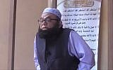 Khalid Siddiqi gives a sermon at the Islamic Society of San Francisco on June 21, 2019. (Screen capture: YouTube)
