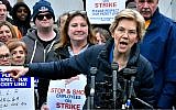 Democratic presidential candidate Sen. Elizabeth Warren, a Massachusetts Democrat, speaks at an event in Somerville, Massachusetts, April 12, 2019. (AP Photo/Josh Reynolds, File)