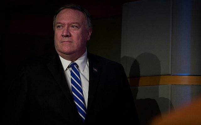 US Secretary of State Mike Pompeo arrives to speak at the State Department, June 13, 2019, in Washington. (AP Photo/Alex Brandon) US Secretary of State Mike Pompeo arrives to speak at the State Department, June 13, 2019, in Washington. (AP Photo/Alex Brandon)