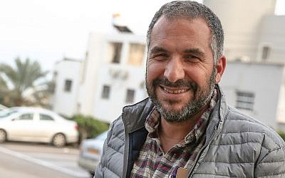 Ron Cobi, mayor of Tiberias, seen outside the city's municipality building, April 1, 2019. (David Cohen/Flash90)