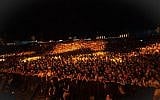 A sold-out crowd at Rishon Lezion's Live Park, at a Daddy Yankee concert on June 26, 2019. (Courtesy Live Nation)