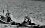 An Israeli operation to intercept Gazan boats, on May 11, 2019, in a video released by the IDF on June 7, 2019. (screen capture: IDF)