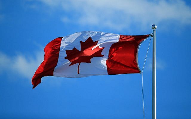 The Canadian flag (Vaughn Ridley/Getty Images via JTA) The Canadian flag (Vaughn Ridley/Getty Images via JTA)