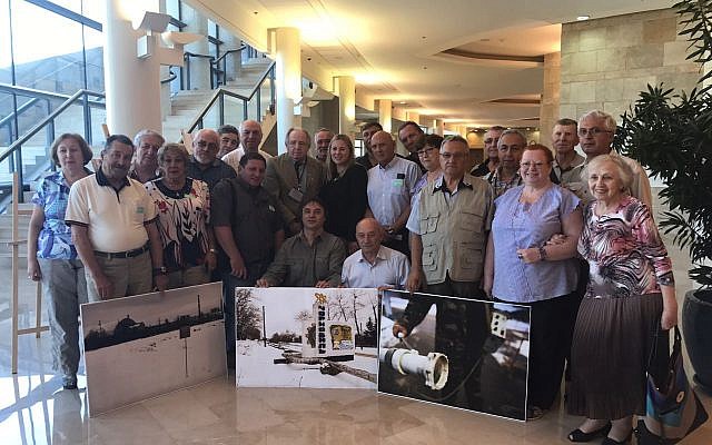 Chernobyl liquidators visiting the Knesset in Jerusalem. (Ksenia Svetlova)