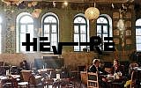 The Facebook cover photo for Hevre in Krakow shows that it's a trendy destination. (Hevre Cafe/Facebook via JTA)