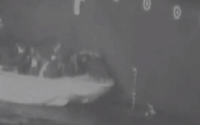 Screen grab from footage released by US Department of Defense on June 15, 2019 which it says shows Iran removing unexploded mine from Gulf tanker (Department of Defense via CNN) Screen grab from footage released by US Department of Defense on June 15, 2019 which it says shows Iran removing unexploded mine from Gulf tanker (Department of Defense via CNN)
