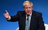 Conservative MP and leadership contender Boris Johnson takes part in a  Conservative Party Hustings event in Perth, Scotland, on July 5, 2019. (Andy Buchanan/AFP)