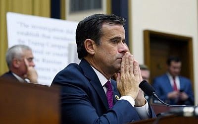 In this file photo taken on July 24, 2019 US Representative John Ratcliffe, Republican of Texas, listens as former Special Counsel Robert Mueller testifies in Washington, DC. (ANDREW CABALLERO-REYNOLDS / AFP)