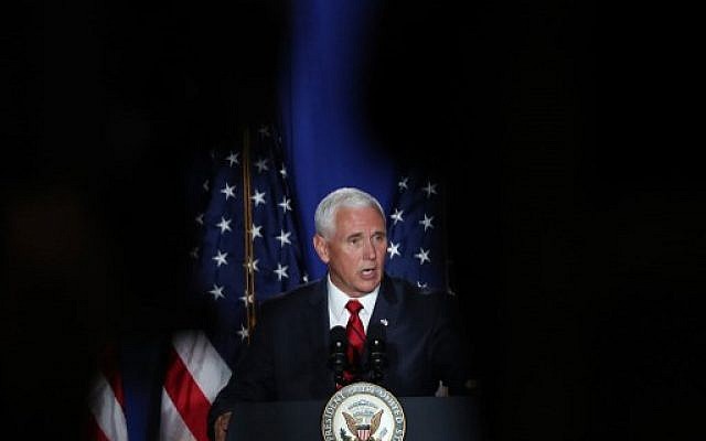 US Vice President Mike Pence speaks during the Donald J. Trump for President Latino Coalition Rollout on June 25, 2019 in Miami, Florida. ( Joe Raedle/Getty Images/AFP) US Vice President Mike Pence speaks during the Donald J. Trump for President Latino Coalition Rollout on June 25, 2019 in Miami, Florida. ( Joe Raedle/Getty Images/AFP)