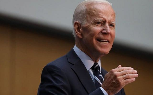 Democratic presidential candidate and former Vice President Joe Biden gives a speech on his foreign policy plan on July 11, 2019 in New York City. (Spencer Platt/Getty Images/AFP) Democratic presidential candidate and former Vice President Joe Biden gives a speech on his foreign policy plan on July 11, 2019 in New York City. (Spencer Platt/Getty Images/AFP)