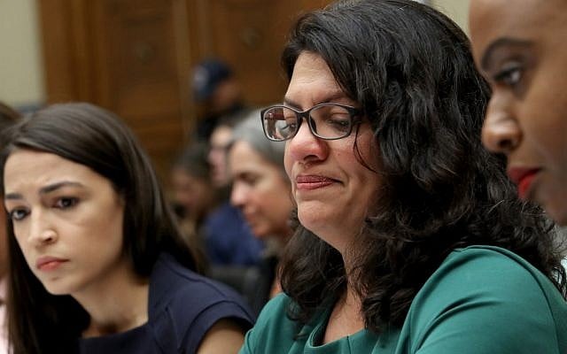 US Rep. Rashida Tlaib, (Democrat-Michigan), center, testifies before a House Oversight and Reform Committee hearing, in Washington, DC, July 12, 2019. (McNamee/Getty Images/ AFP) US Rep. Rashida Tlaib, (Democrat-Michigan), center, testifies before a House Oversight and Reform Committee hearing, in Washington, DC, July 12, 2019. (McNamee/Getty Images/ AFP)