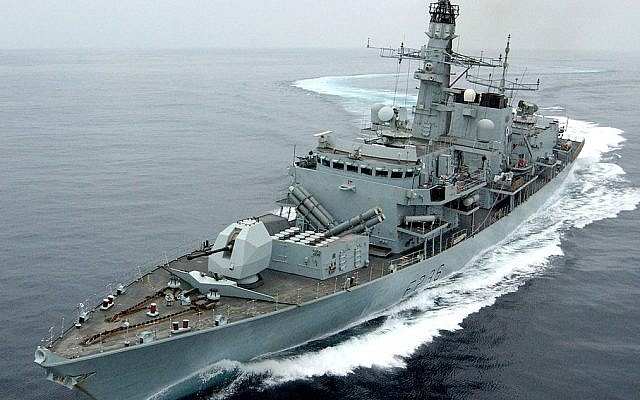 The HMS Montrose seen during an exercise off the coast of Oman in 2005. It is currently patrolling the Straights of Hormuz, where its captain says it has had numerous run-ins with Iranian naval forces. (Mick Storey/MOD) The HMS Montrose seen during an exercise off the coast of Oman in 2005. It is currently patrolling the Straights of Hormuz, where its captain says it has had numerous run-ins with Iranian naval forces. (Mick Storey/MOD)