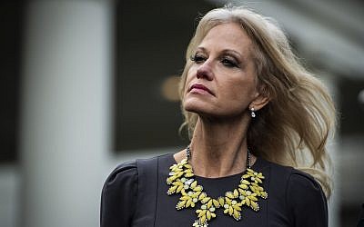 Kellyanne Conway outside the West Wing of the White House, January 9, 2019. (Jabin Botsford/The Washington Post via Getty Images/via JTA)