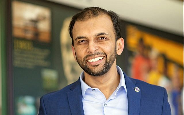 In this March 23, 2019 image, state Senate candidate Qasim Rashid poses at the Stafford County Courthouse in Stafford, Virginia. (Marion Meakem Photography/Qasim Rashid Campaign via AP) In this March 23, 2019 image, state Senate candidate Qasim Rashid poses at the Stafford County Courthouse in Stafford, Virginia. (Marion Meakem Photography/Qasim Rashid Campaign via AP)