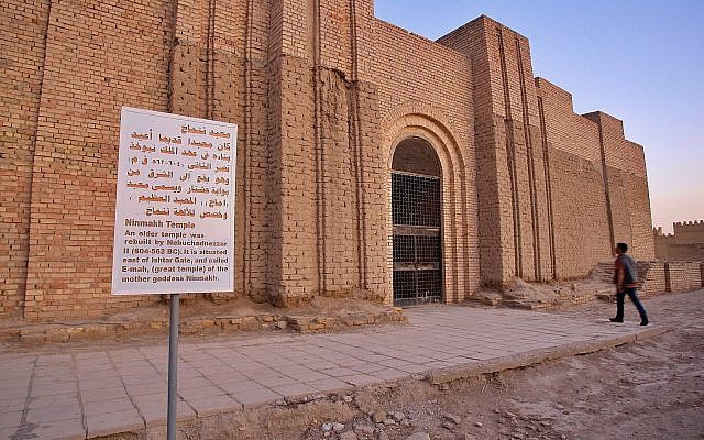A man visits the archaeological site of Babylon, Iraq, Friday, July 5, 2019.(AP Photo/Anmar Khalil) A man visits the archaeological site of Babylon, Iraq, Friday, July 5, 2019.(AP Photo/Anmar Khalil)