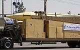 File: A Shahab-3 missile is displayed by Iran's Revolutionary Guard during a military parade Sept. 22, 2010. (AP Photo/Vahid Salemi)