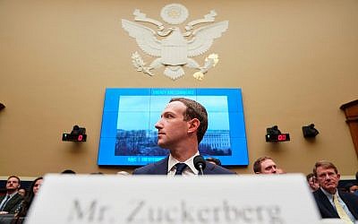 Facebook CEO Mark Zuckerberg testifies before a House Energy and Commerce hearing on Capitol Hill in Washington, April 11, 2018, about the use of Facebook data to target American voters in the 2016 election and data privacy. (AP Photo/Andrew Harnik)