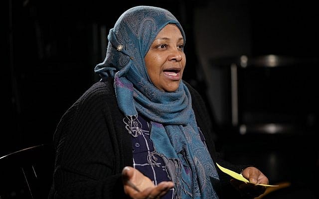 Marzieh Hashemi, a prominent US-born television anchorwoman for Iran's state television, speaks during a interview with the Associated Press in Washington, January 24, 2019. (Pablo Martinez Monsivais/AP) Marzieh Hashemi, a prominent US-born television anchorwoman for Iran's state television, speaks during a interview with the Associated Press in Washington, January 24, 2019. (Pablo Martinez Monsivais/AP)