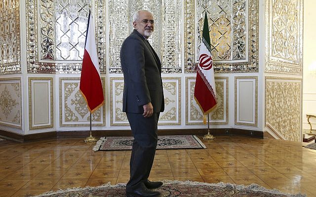 In this Sept. 6, 2015, file photo, Iranian Foreign Minister Mohammad Javad Zarif stands prior to a meeting in Tehran, Iran. (AP/Vahid Salemi) In this Sept. 6, 2015, file photo, Iranian Foreign Minister Mohammad Javad Zarif stands prior to a meeting in Tehran, Iran. (AP/Vahid Salemi)