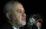 Iran's Foreign Minister Mohammad Javad Zarif speaks to the media after arriving at Viru Viru International Airport in Santa Cruz, Bolivia, July 23, 2019. (Juan Karita/AP)