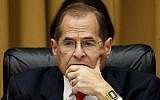 House Judiciary Committee Chairman Jerrold Nadler listens as former special counsel Robert Mueller testifies before the House Judiciary Committee hearing on his report on Russian election interference, on Capitol Hill, July 24, 2019, in Washington. (AP Photo/Alex Brandon)