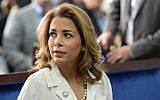 Princess Haya bint al-Hussein, wife of Sheikh Mohammed Bin Rashid Al Maktoum, the prime minister of the UAE and ruler of Dubai, in Dubai on Jan 17, 2016. (AP/Martin Dokoupil)