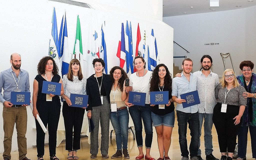 Students and staff of the Hebrew University Department of Spanish and Latin American Studies. Dr. Ruth Fine, third from left, is the first Israeli president of the International Association of Hispanists, which held a five-day academic conference in Jerusalem. (Courtesy) Students and staff of the Hebrew University Department of Spanish and Latin American Studies. Dr. Ruth Fine, third from left, is the first Israeli president of the International Association of Hispanists, which held a five-day academic conference in Jerusalem. (Courtesy)