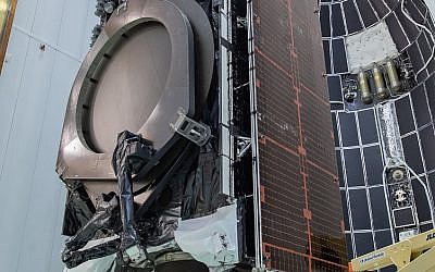The Amos-17 is scheduled to launch from Cape Canaveral on Aug. 4, Israel time, atop of a SpaceX Falcon 9 rocket (Raphael Mizrahi)