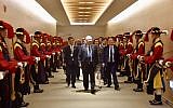 President Reuven Rivlin arrives for an official visit to South Korea on July 14, 2019. (Tomer Reichman (courtesy)/GPO)