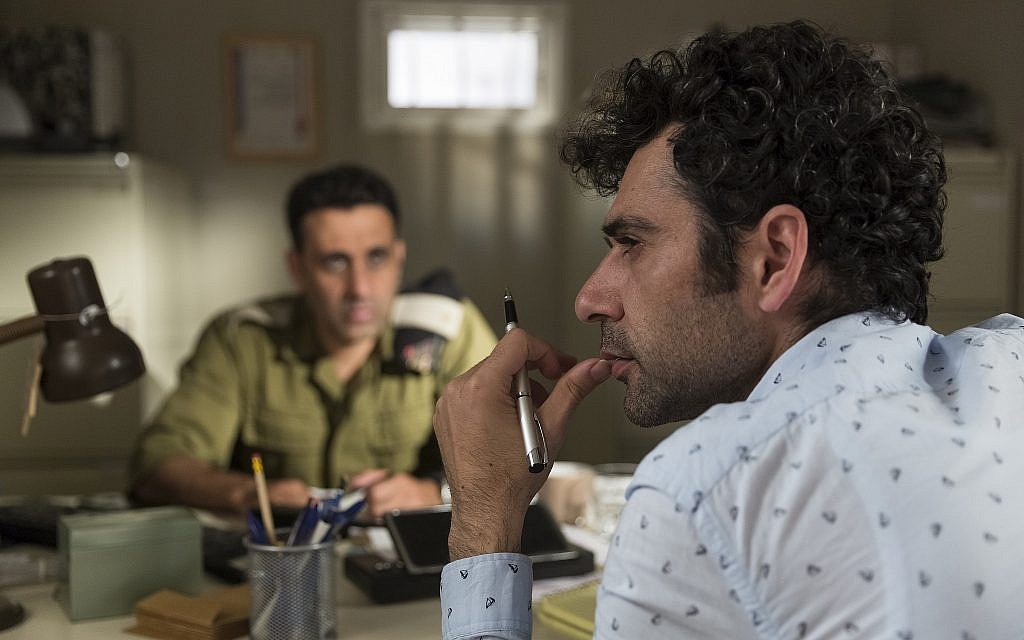 Kais Nashif, right, and Yaniv Biton in 'Tel Aviv on Fire.' (Courtesy Cohen Media Group)