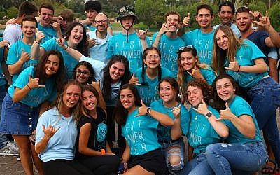 More than 2,500 teens participating in NCSY summer programs in Israel meet for one night in Ra'anana. (Photo courtesy of the Orthodox Union)