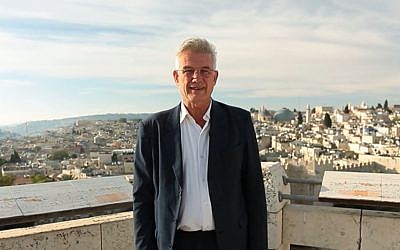 Christian Clages, head of the German mission to the Palestinian territories. in a video shot in Ramallah. (Screen capture, ramallah.diplo.de)